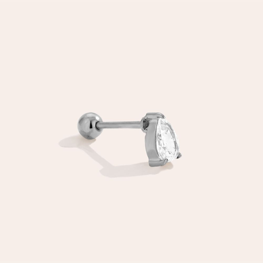 Dottilove Piercing 6mm Mini Diamond Drop Edelstahl Piercing