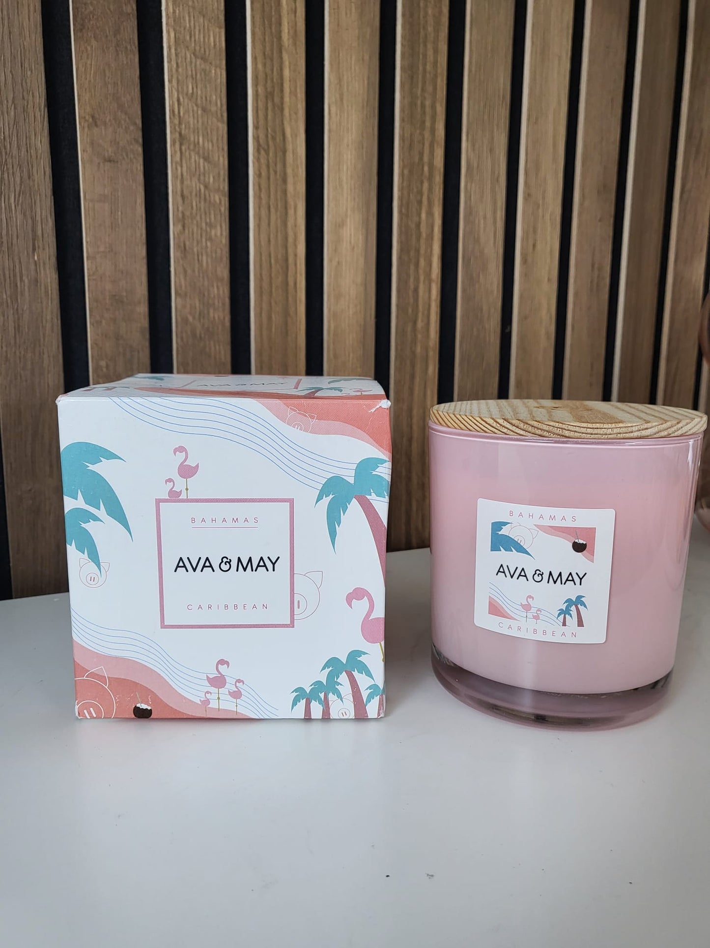 Ava & May B-Ware Große Kerze Bahamas Caribbean