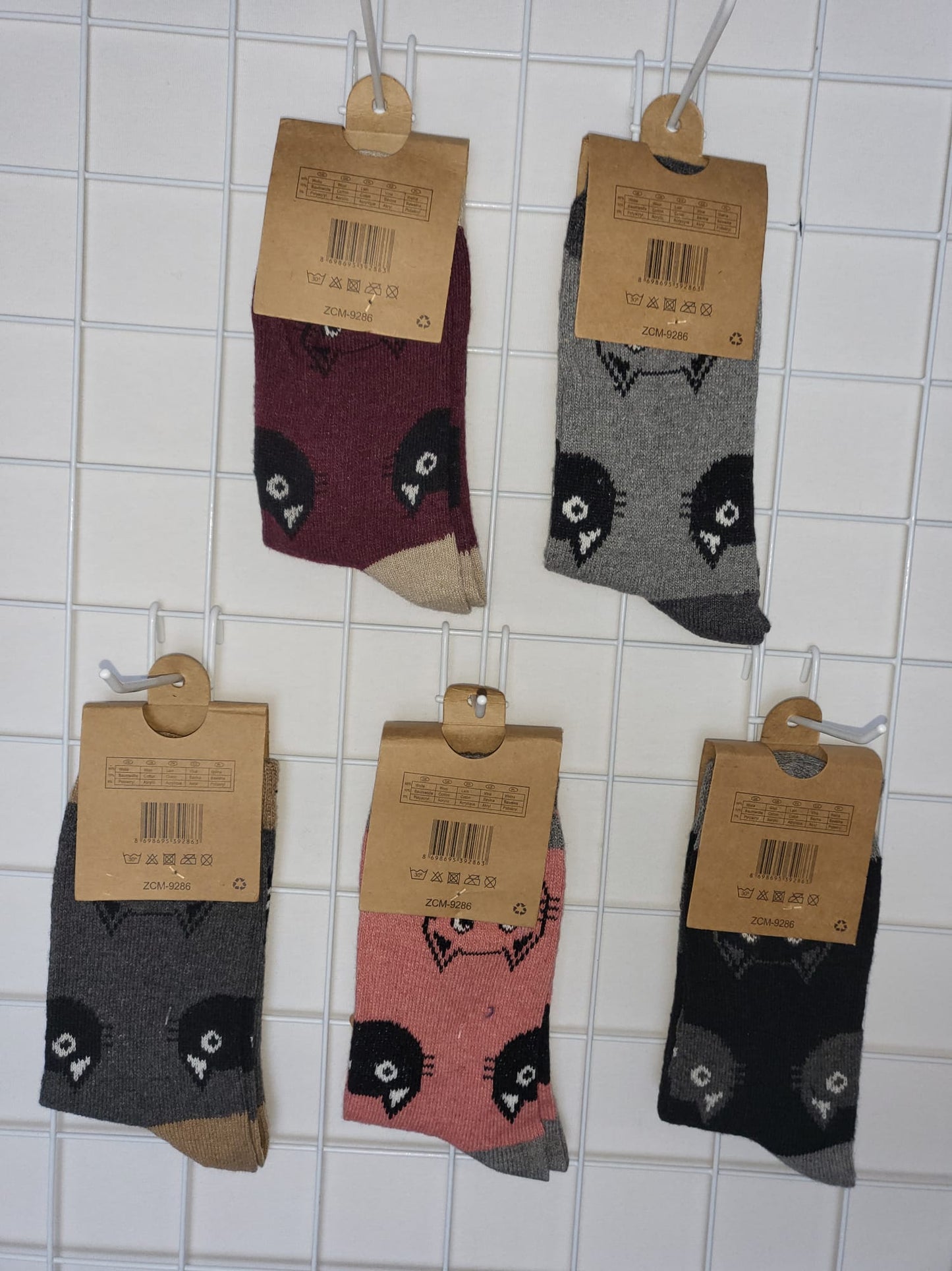 🧦 Alpaka-Socken mit Katzenmotiv – weich, warm & tierisch süß 🐾