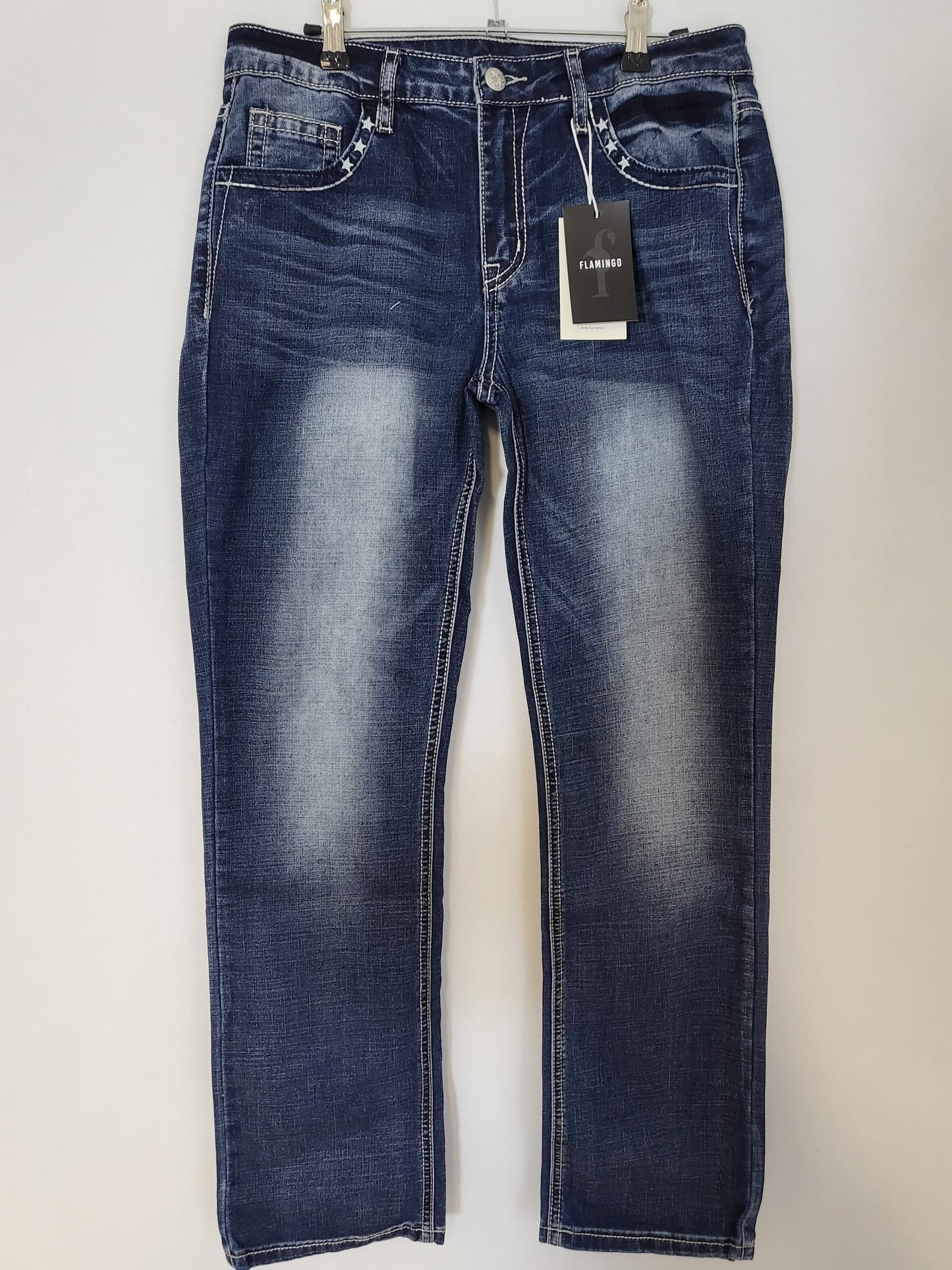 Flamingo Jeans Gr S (fällt größer aus) mit sternchen, american style 044