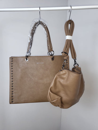 👜 Stylische Kunstledertasche mit passender kleiner Tasche – modern, praktisch & edel zugleich