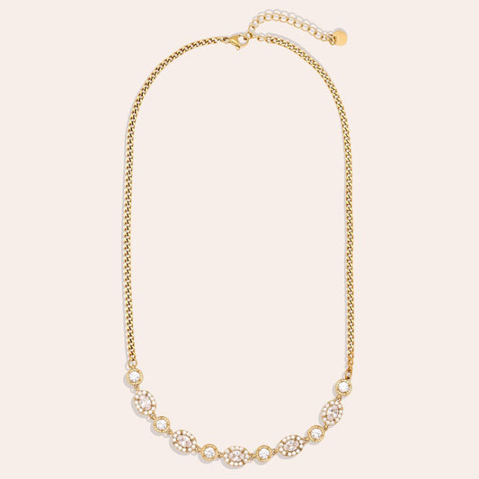 Dottilove 40cm Perfect Diamonds In Chain Edelstahl Halskette