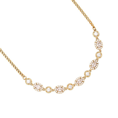 Dottilove 40cm Perfect Diamonds In Chain Edelstahl Halskette
