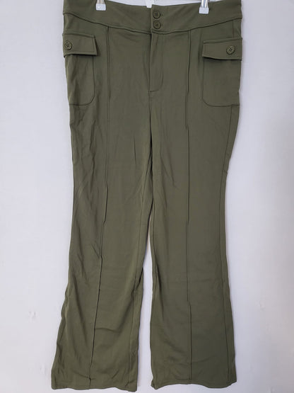Halara Hose mit Schlag Legginsstoff, Grün 046 & Grau 052, Cargo Optik Gr XL