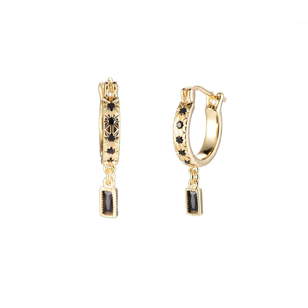 Dottilove Sparking Hoop & Cube Ohrringe