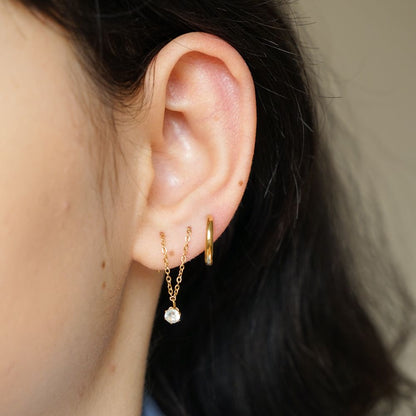 Dottilove Ohrringe Tennis Double Threaders