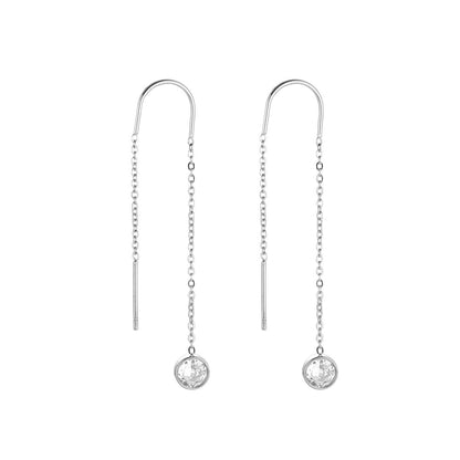 Dottilove Ohrringe Flat Round Tennis