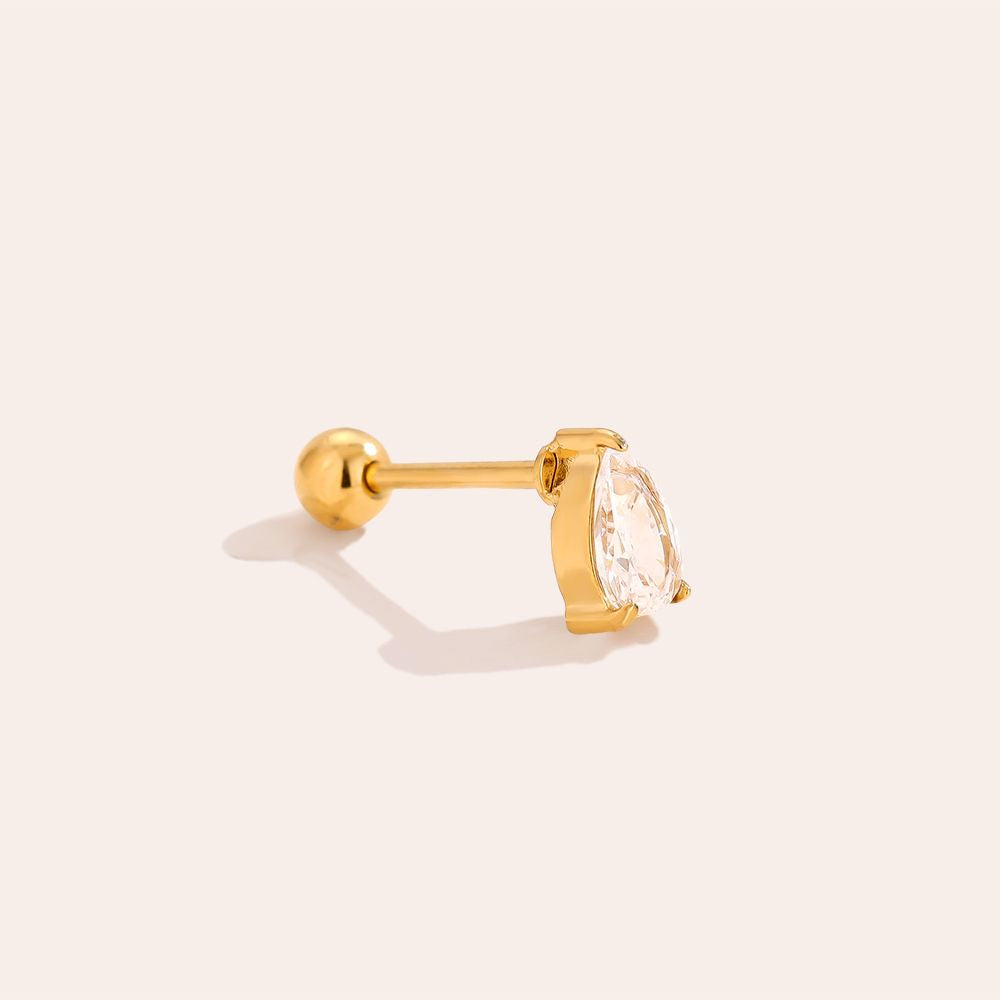 Dottilove Piercing 6mm Mini Diamond Drop Edelstahl Piercing
