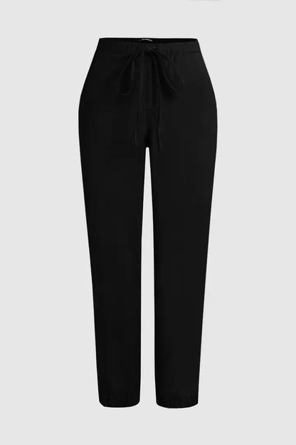 Kurzgeschnittener Jogger Türkis Gr L   Tasche, Kordelzug mit gummibund am Bein  050