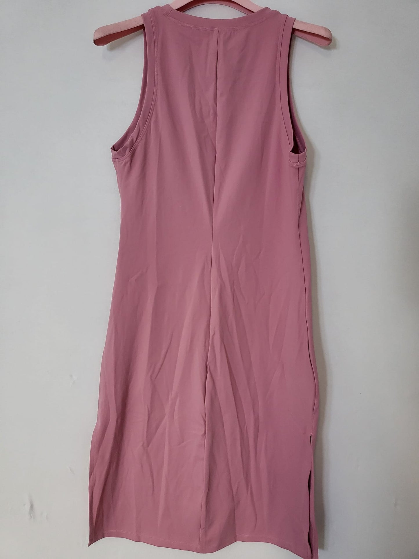 Halara Kleid Rosa, Ärmellos,mit Schlitzen an den Seiten Gr S 030