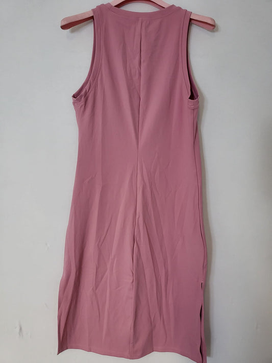 Halara Kleid Rosa, Ärmellos,mit Schlitzen an den Seiten Gr S 030