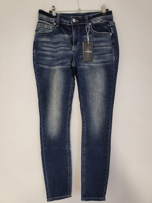 Flamingo Jeans Gr S Skinny mit waschung 046