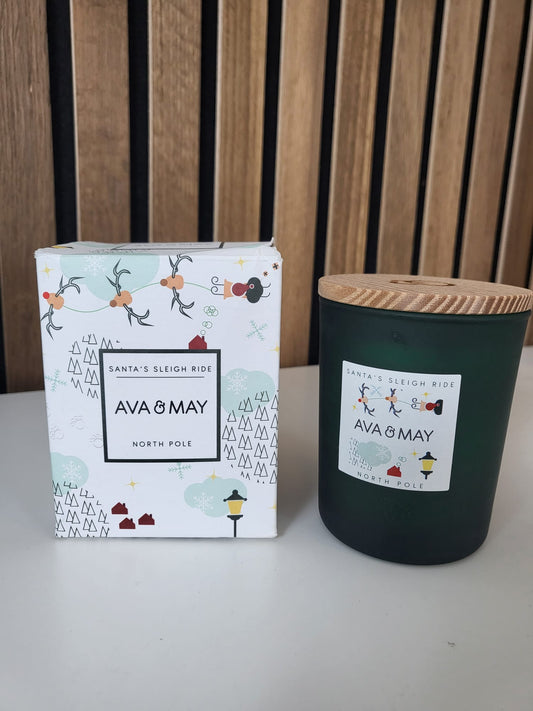 Ava & May B-Ware Santas Sleigh Ride Noth Pole