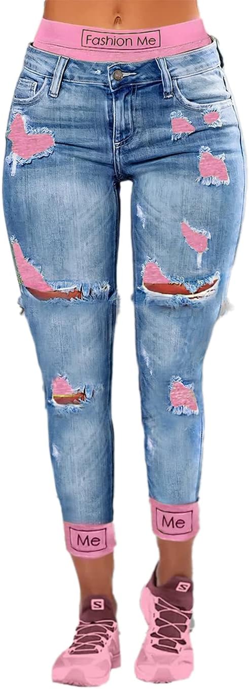 Flamingo Jeans Blau Pink, Fashion Me Gr XL 034