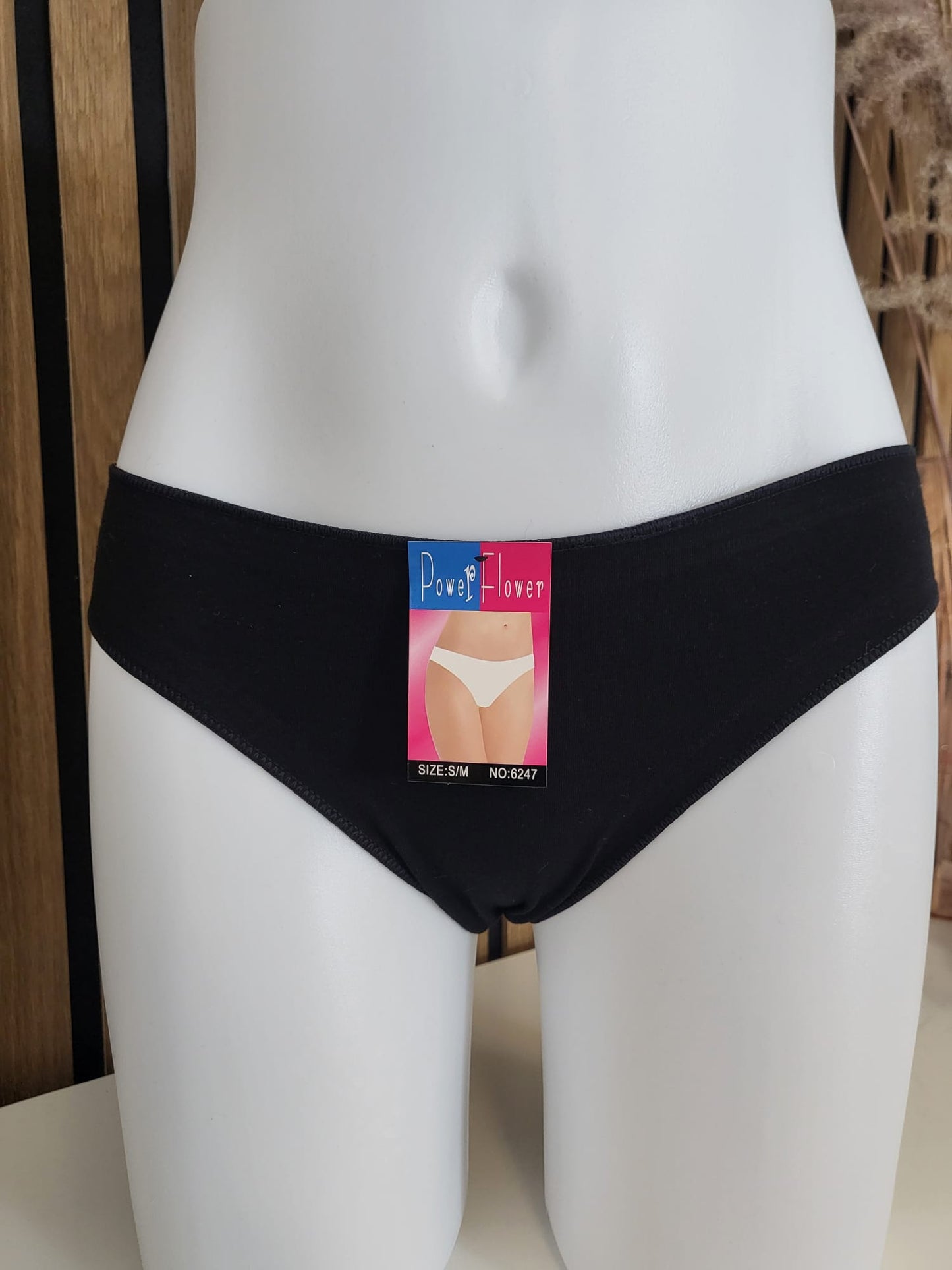 Damen-Slip aus 95% Baumwolle 5% Elasthan – Bequemer Alltags-Slip S/M  L/XL