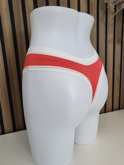 Damen-Slip „UO KIN“ aus Bio-Baumwolle – Komfort femininer Spitzenrand XL - XXL