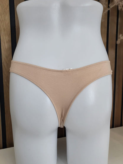 Eleganter Baumwoll-String mit Spitze S/M  L/XL