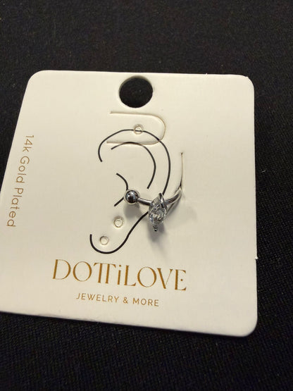 Dottilove Piercing 0,7 mm Versilbert Zirkonia