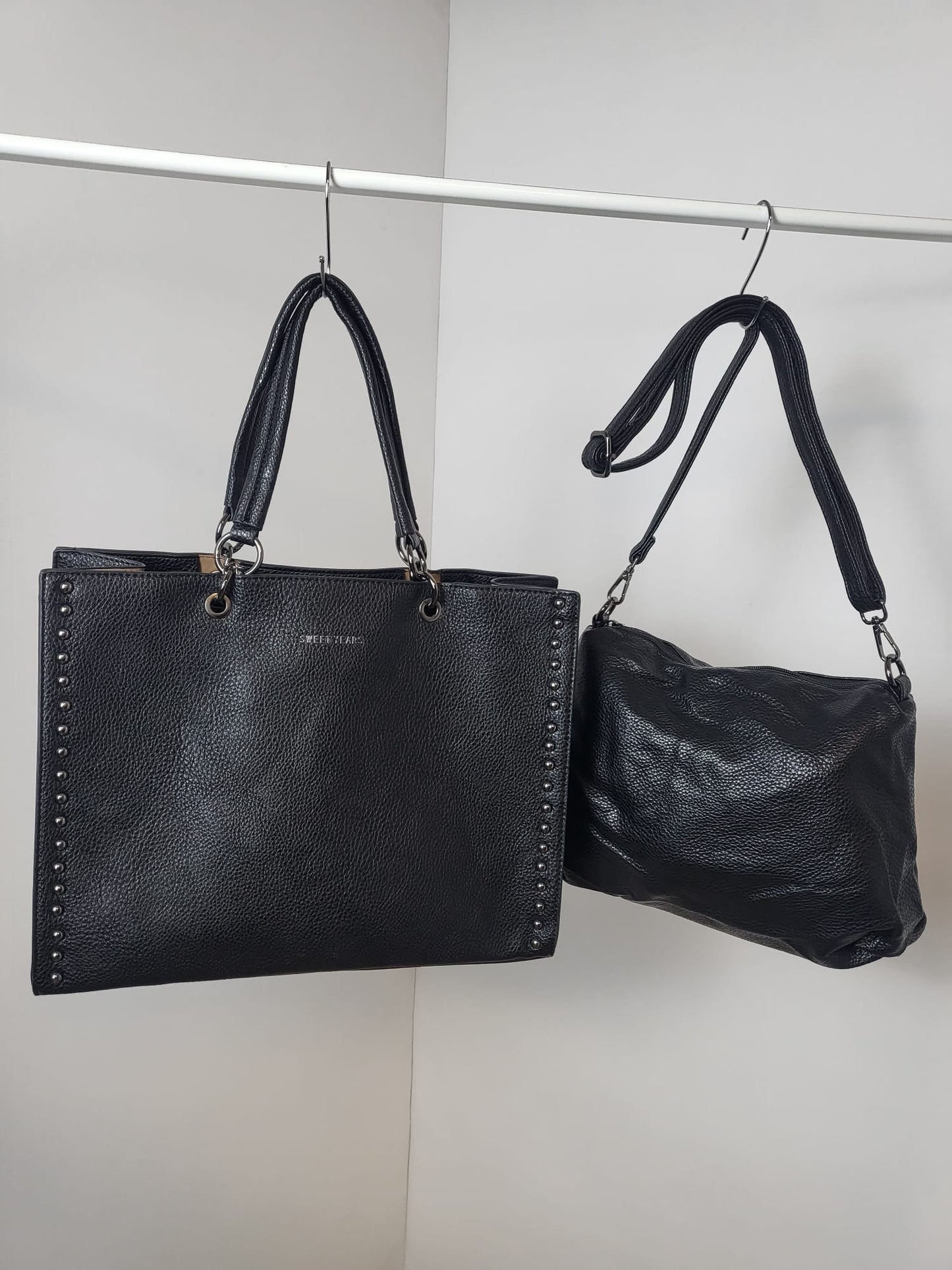 👜 Stylische Kunstledertasche mit passender kleiner Tasche – modern, praktisch & edel zugleich