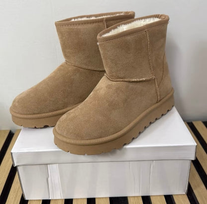 Gefütterte Winter-Boots in Camel – Weich, Warm & Stylisch