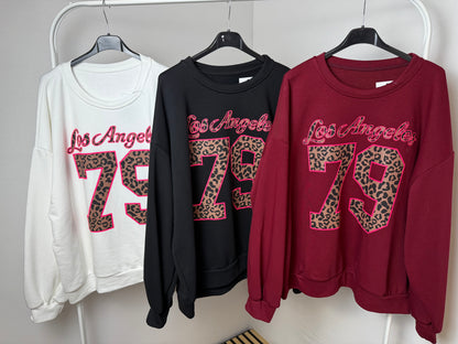 💖 Trendy Damen-Sweatshirt „Los Angeles 79“ – sportlich, modern & super cozy
