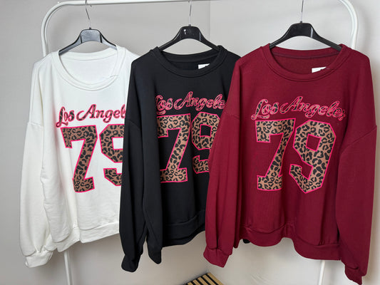 💖 Trendy Damen-Sweatshirt „Los Angeles 79“ – sportlich, modern & super cozy