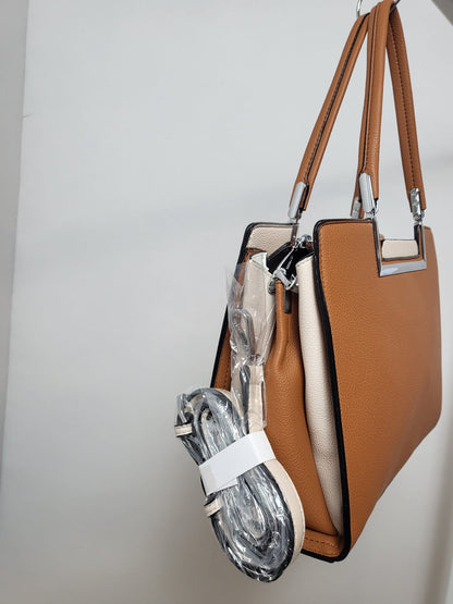👜 Stylische Handtasche mit Chromelementen – edel, modern & perfekt für jeden Anlass