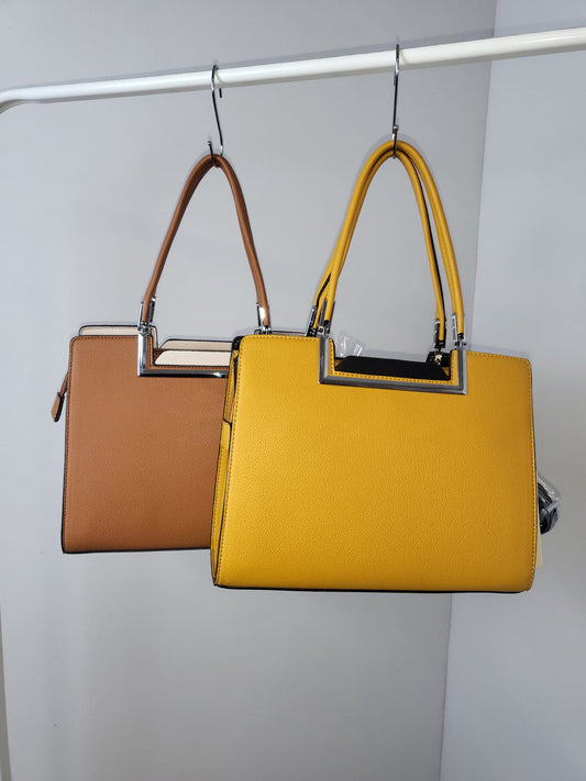 👜 Stylische Handtasche mit Chromelementen – edel, modern & perfekt für jeden Anlass