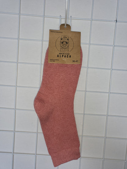 🧦 Alpaka-Socken Rosa – weich, warm & stilvoll feminin