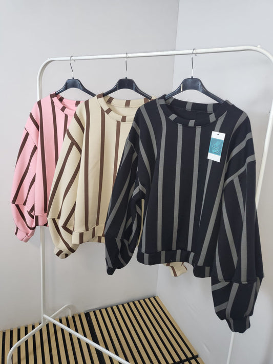 Gestreifte Oversize-Sweatshirts – Komfort trifft auf Style