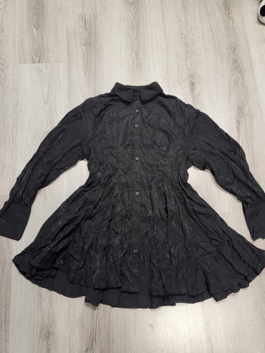 Halara Blusenkleid Schwarz Gr S (schimmert leicht)  058