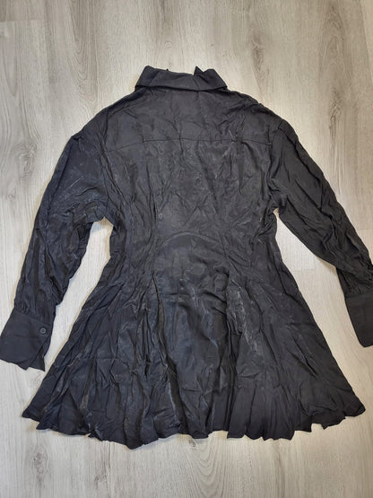 Halara Blusenkleid Schwarz Gr S (schimmert leicht)  058