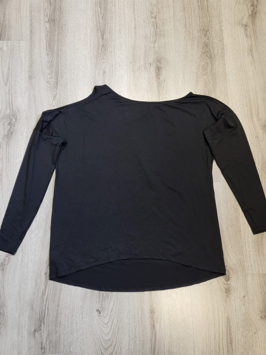 Halara Langarmshirt eine Schulterfreie seite, Schwarz Gr M-XL tragbar 067