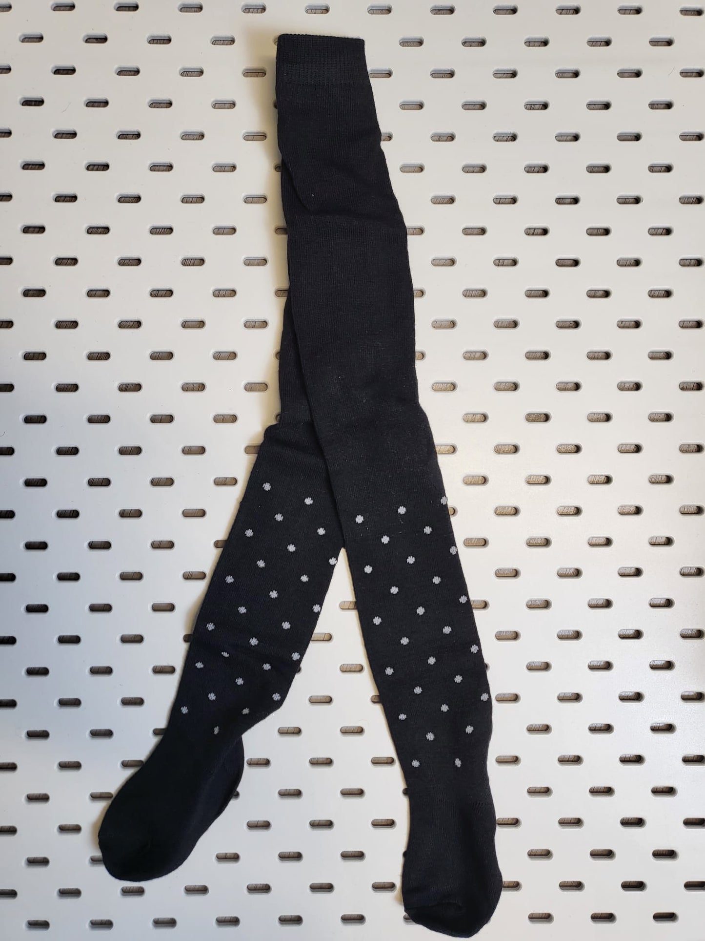 Strumpfhose Unisex Schwarz mit Pünktchen Gr 86-128