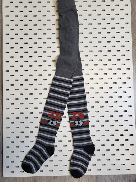 Strumpfhose Jungs "Fussball 25" Grau Gr 104-116