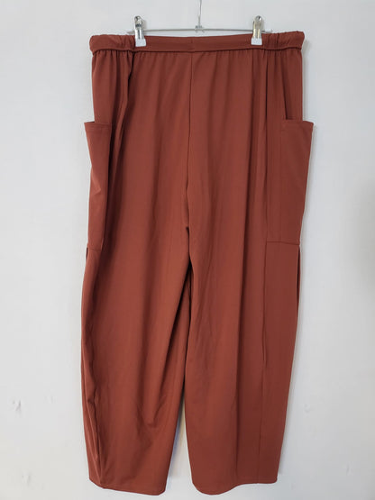 Halara Gr M Petiet  Lässige Hose Trerakotta mit Gummibund 041