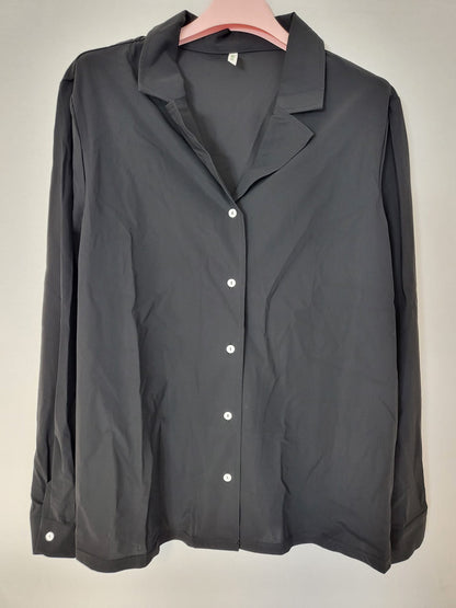 Halara Bluse Strechi Schwarz Gr L 050