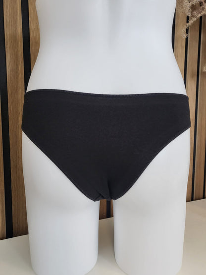 Damen-Slip aus 95% Baumwolle 5% Elasthan – Bequemer Alltags-Slip S/M  L/XL