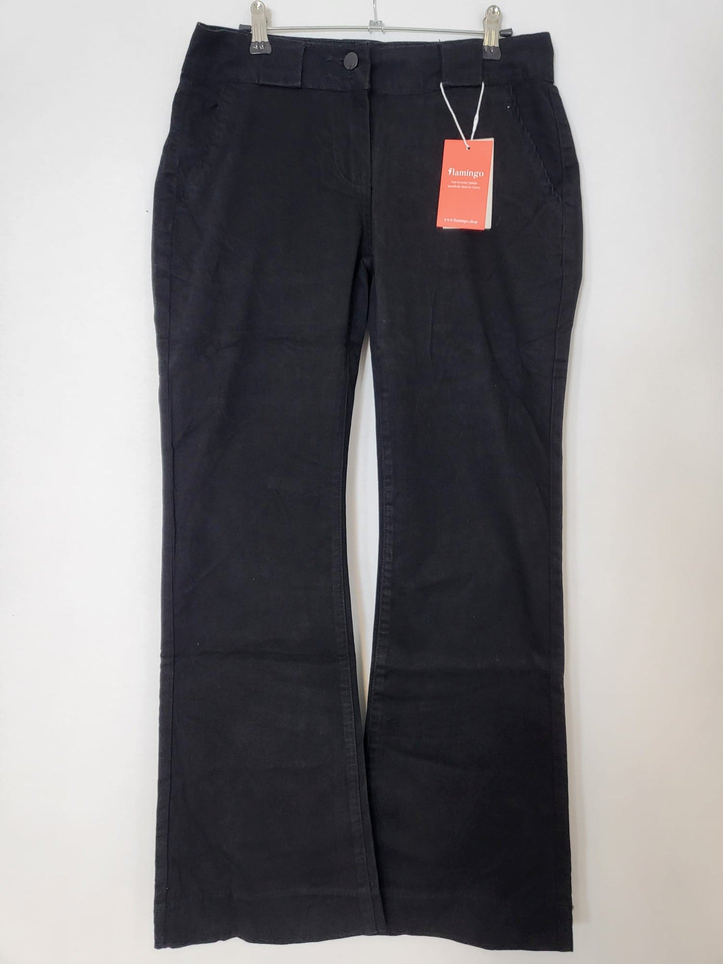 Flamingo Jeans Schwarz mit Schlag Gr M 037