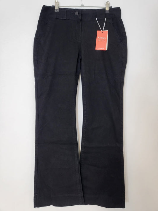 Flamingo Jeans Schwarz mit Schlag Gr M 037