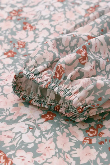 Flamingo Ditsy Bluse mit Blumenmuster Gr XL 035