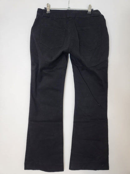 Flamingo Jeans Schwarz mit Schlag Gr M 037