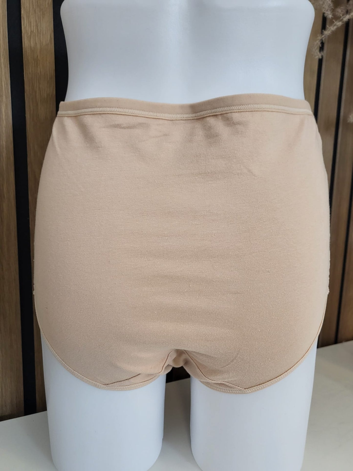 Bequemer Baumwoll-Slip mit seitlicher Spitze XL-4XL