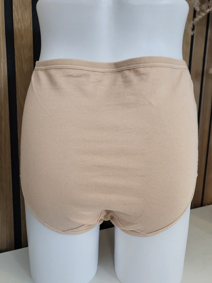 Bequemer Baumwoll-Slip mit seitlicher Spitze XL-4XL