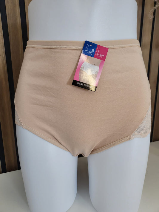 Bequemer Baumwoll-Slip mit seitlicher Spitze XL-4XL