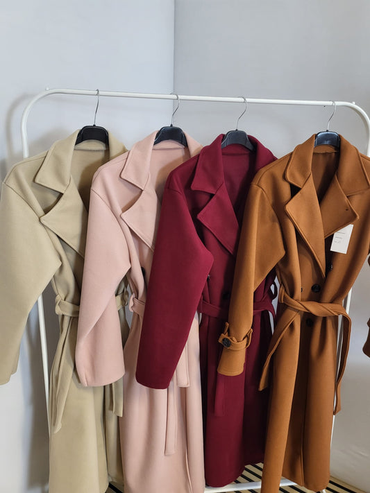 🤍 Eleganter Mantel im klassischen Doppelreiher-Stil 🤍
