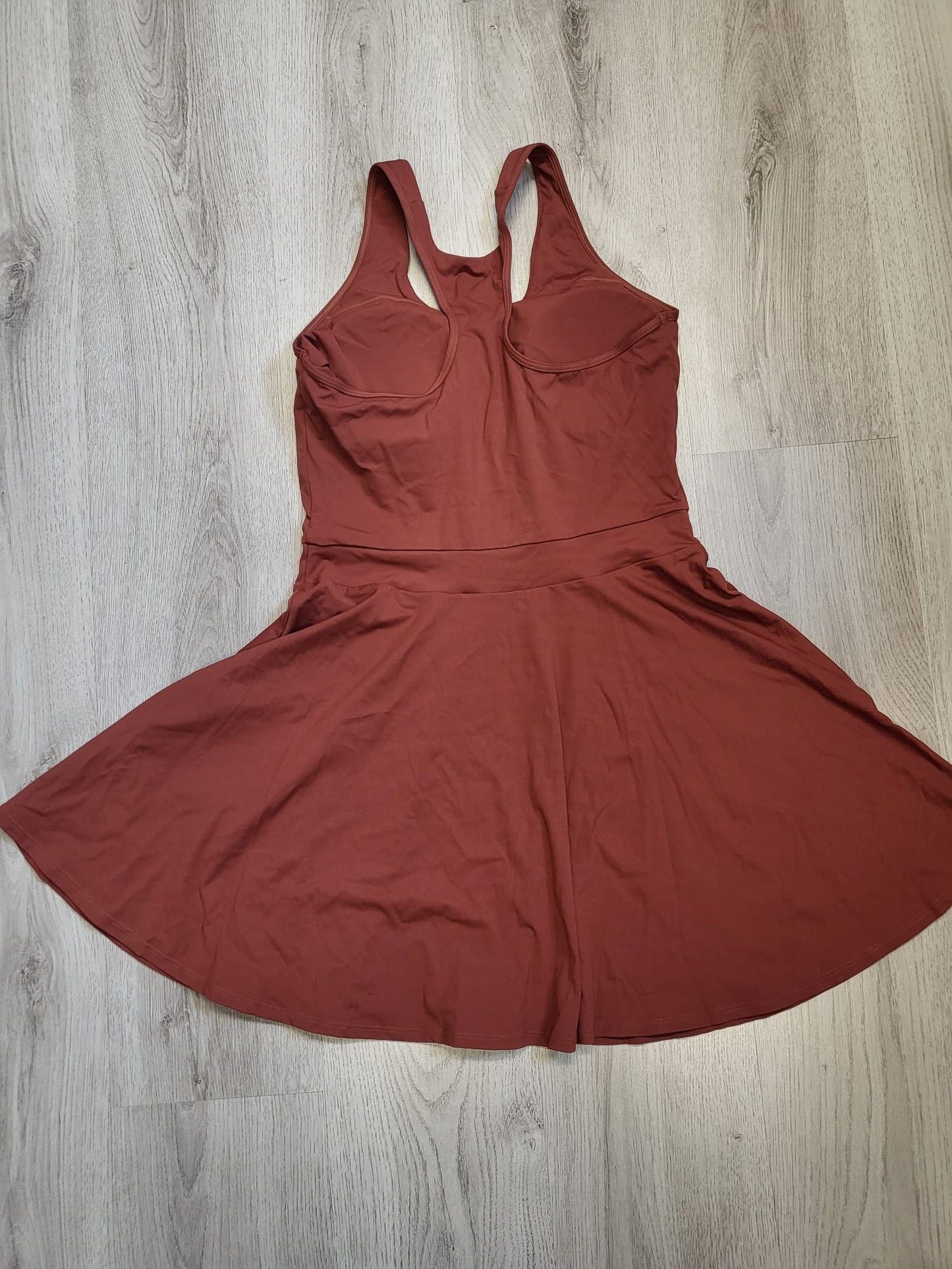 Halara Sommerkleid mit Cups, Gr L Terrakotta  061